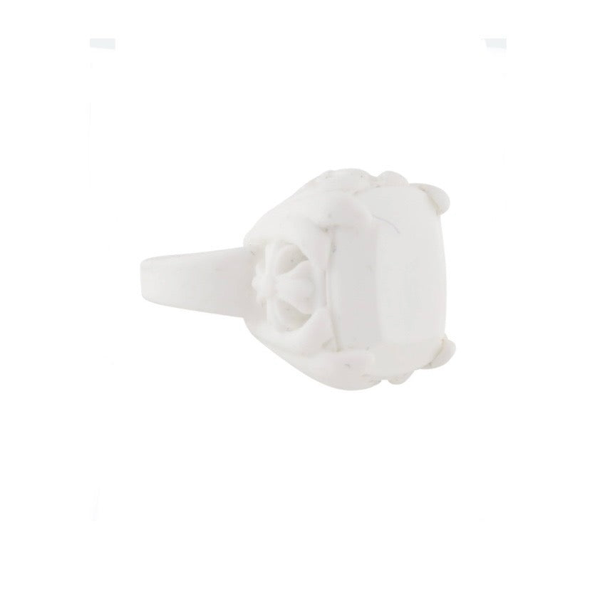 Chrome Hearts Rubber Cocktail White Ring